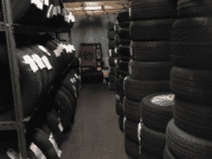 Secure & Dry Tire Storage